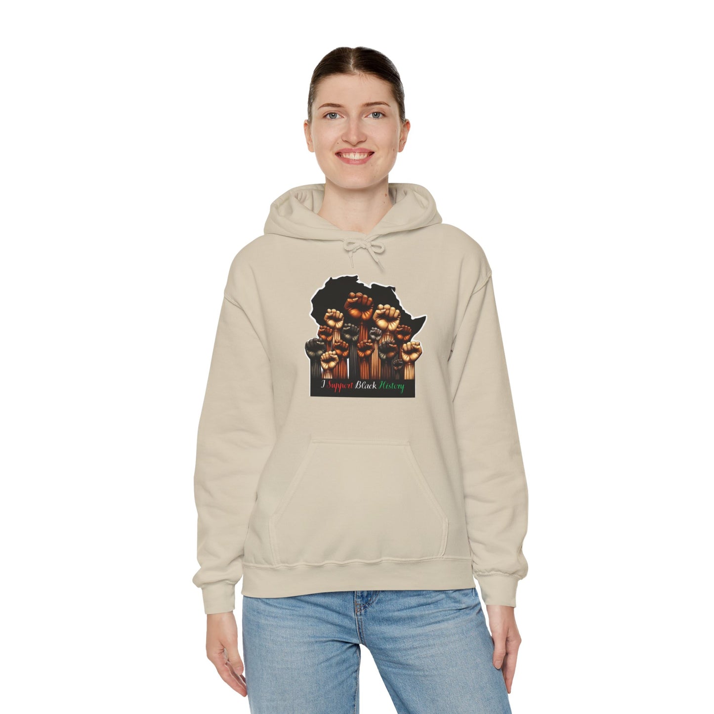 Black History Month I Support Black History Hooded Sweatshirt