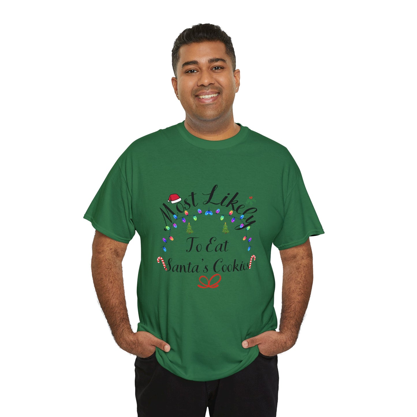 Christmas Ugly Tees Unisex Heavy Cotton Tee eat Santa's Cookies