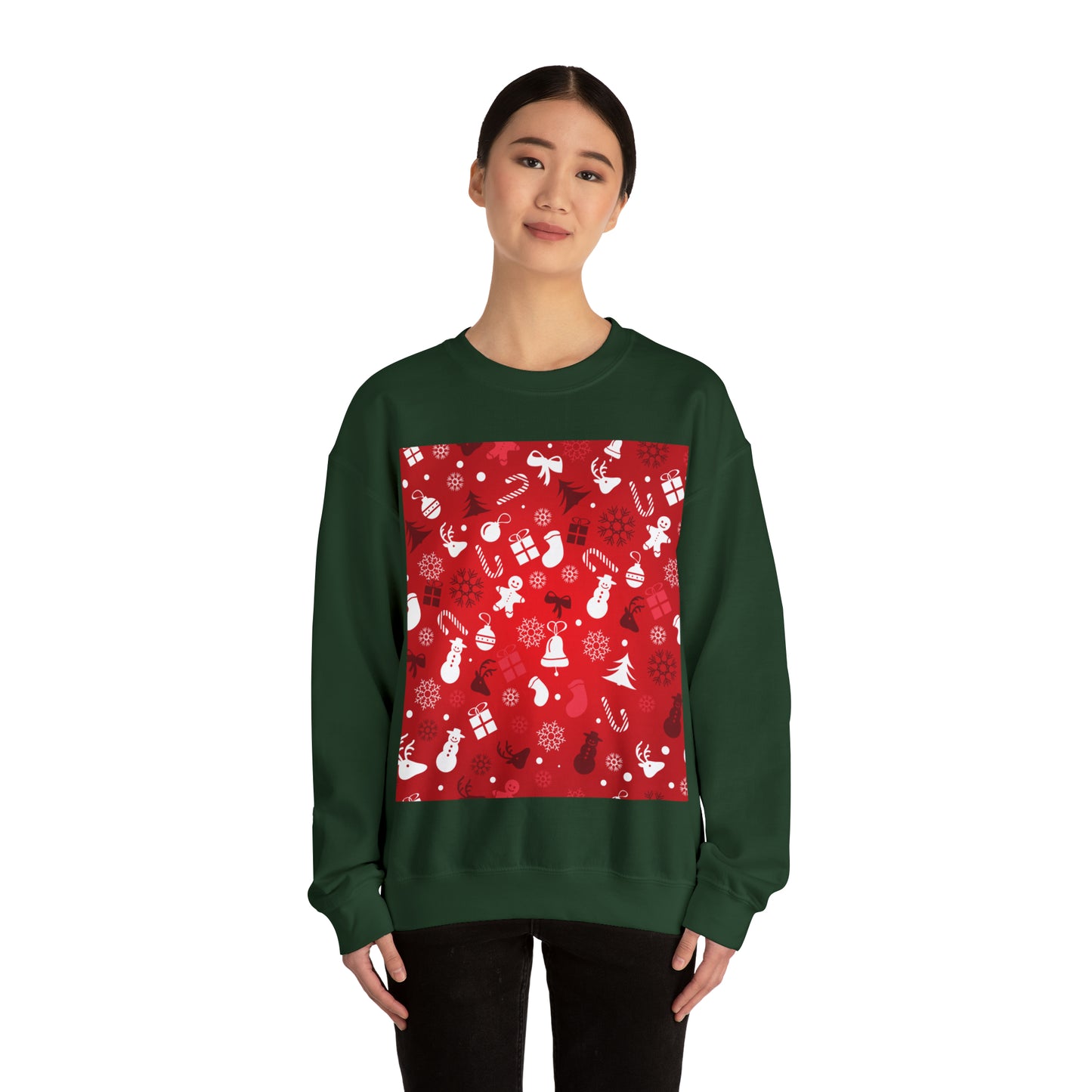 Unisex Heavy Blend™ Crewneck Christmas Ugly Sweatshirt4