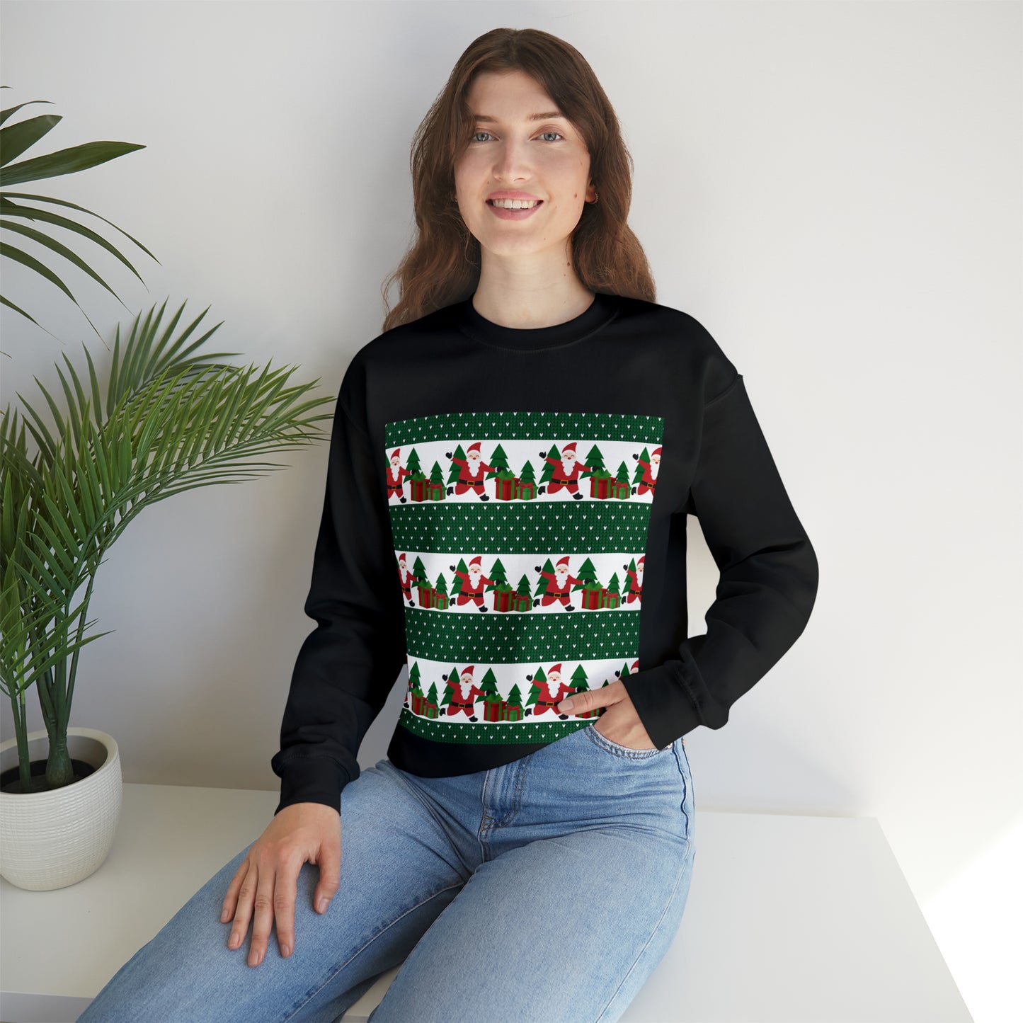 Unisex Heavy Blend™ Crewneck Christmas Ugly Sweatshirt21