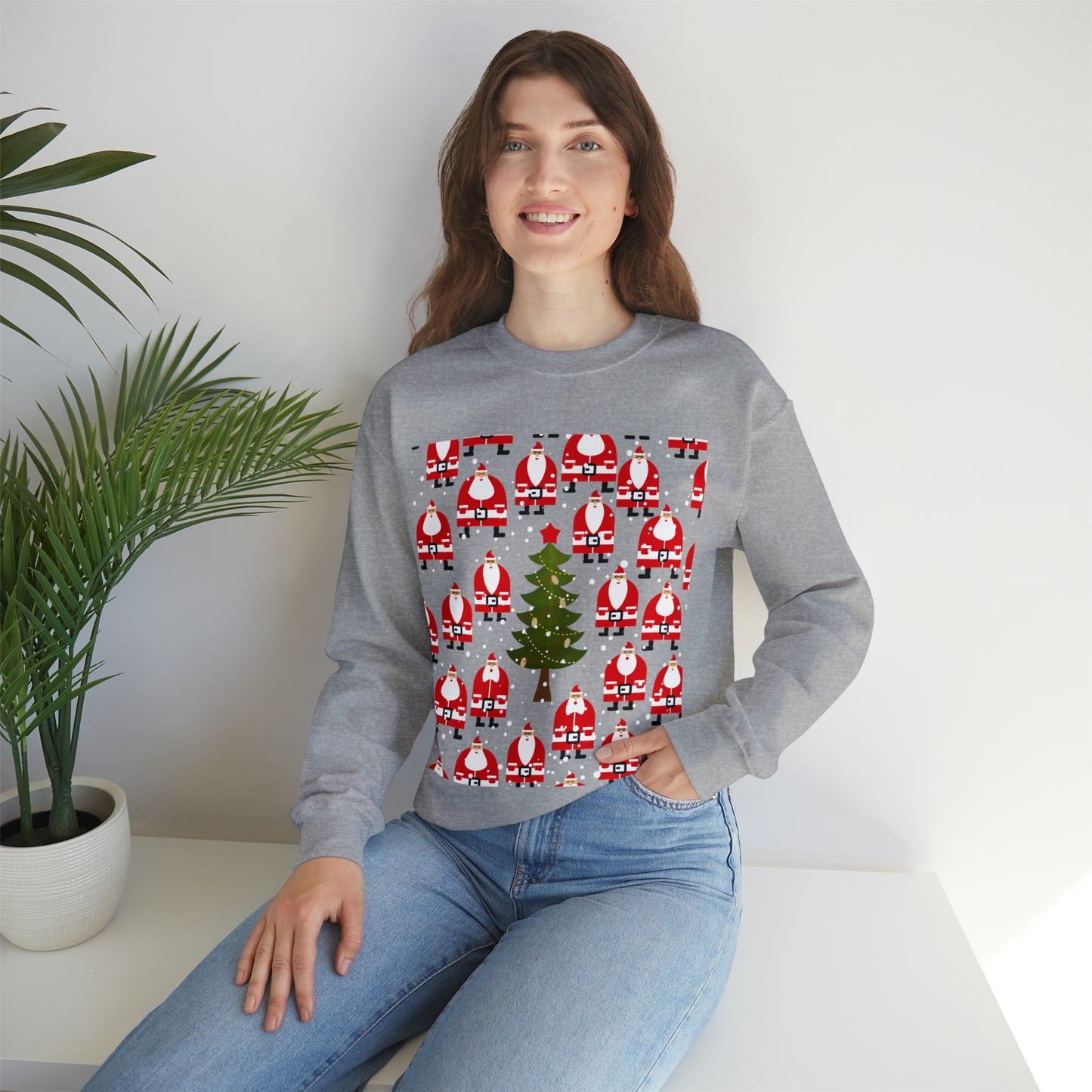 Unisex Heavy Blend™ Crewneck Christmas Ugly Sweatshirt9