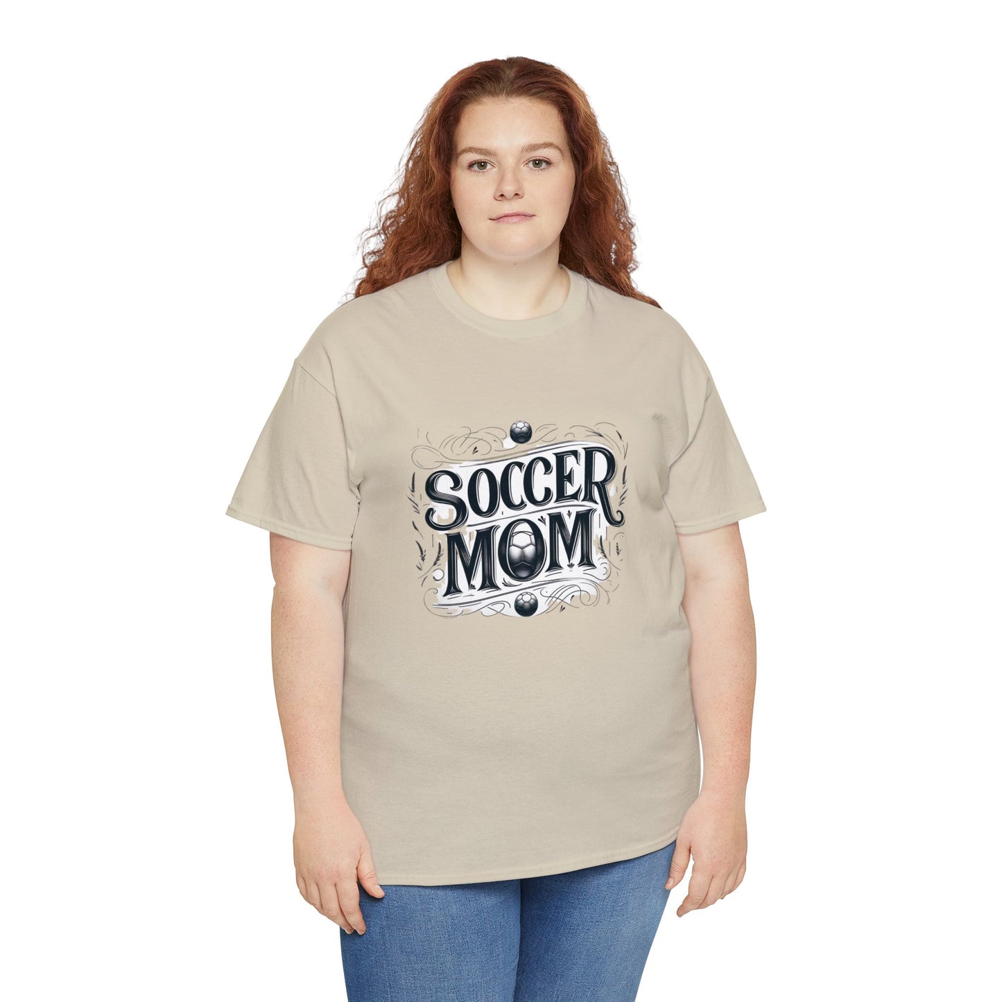 Soccer Mom Black Design Unisex Heavy Cotton Tee