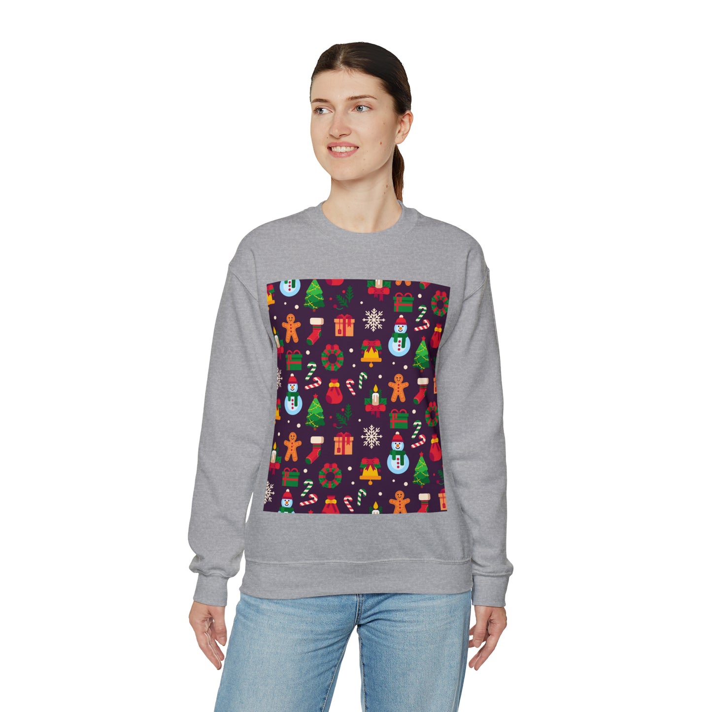 Unisex Heavy Blend™ Crewneck Christmas Ugly Sweatshirt10