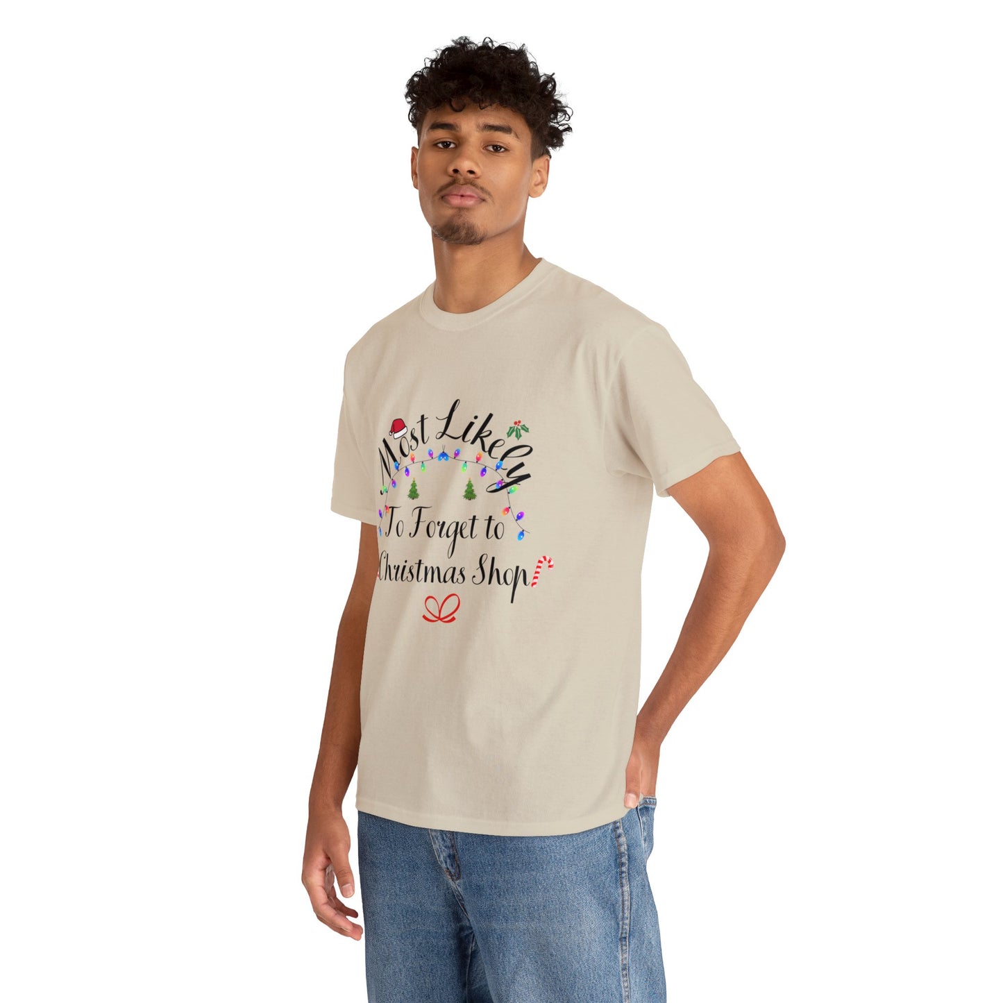 Christmas Ugly Tees Unisex Heavy Cotton Tee forget to Christmas Shop