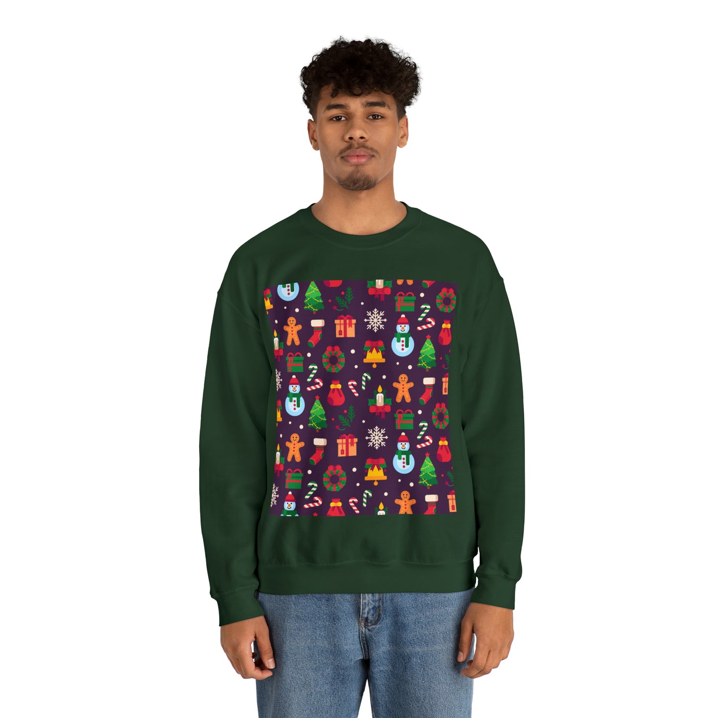 Unisex Heavy Blend™ Crewneck Christmas Ugly Sweatshirt10