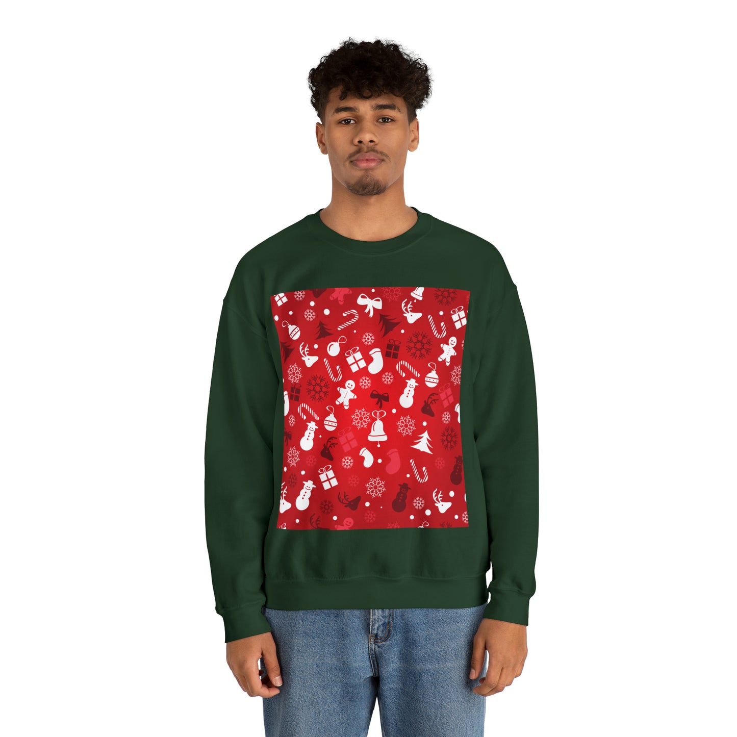 Unisex Heavy Blend™ Crewneck Christmas Ugly Sweatshirt4