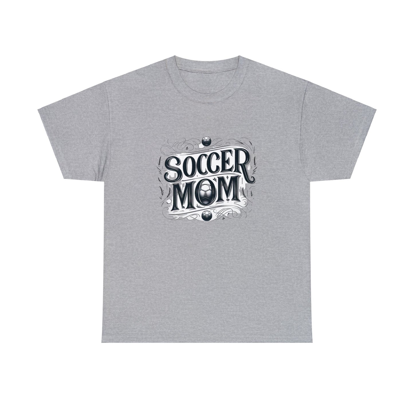 Soccer Mom Black Design Unisex Heavy Cotton Tee