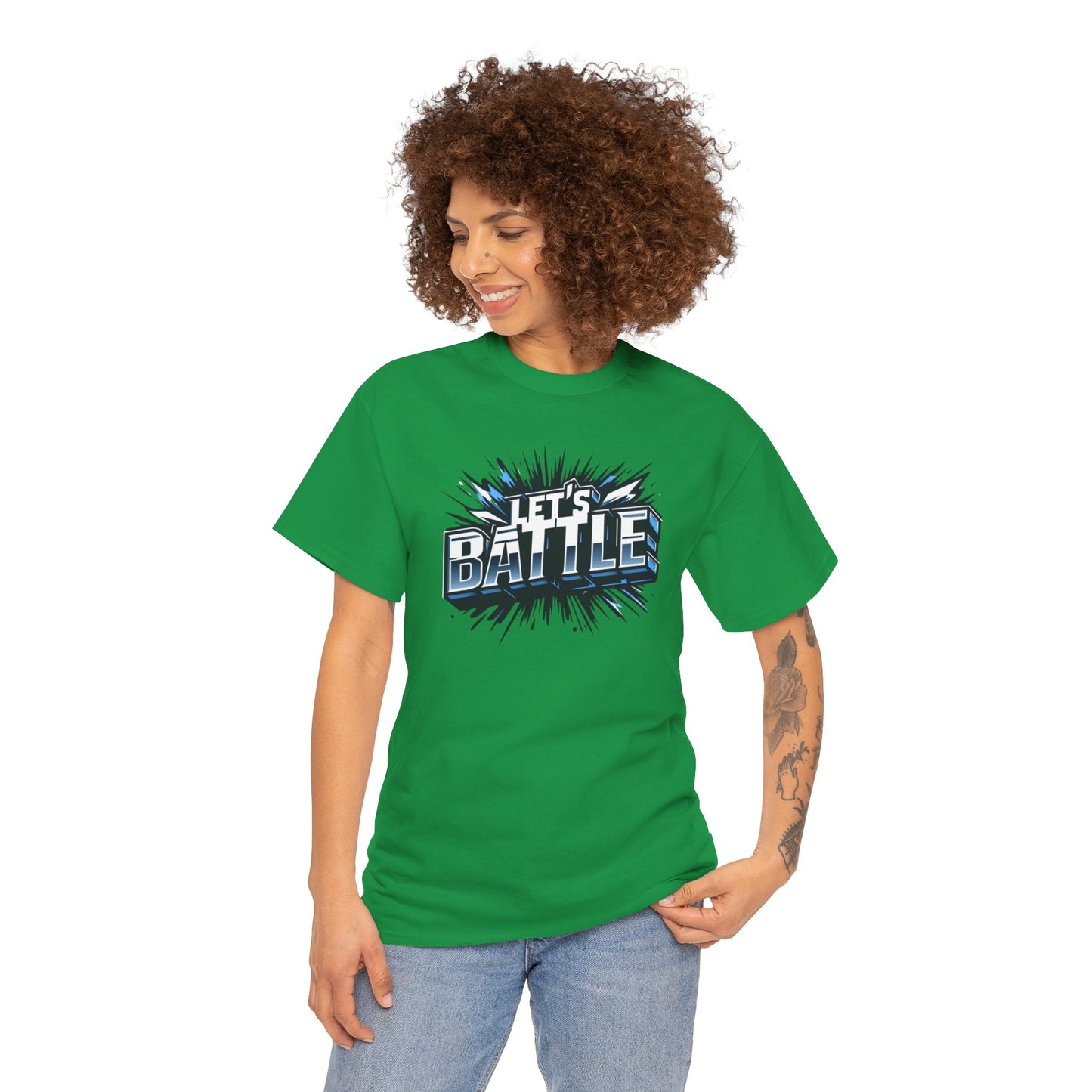 Heavy Cotton Tshirt for Male and Female Lets Battle