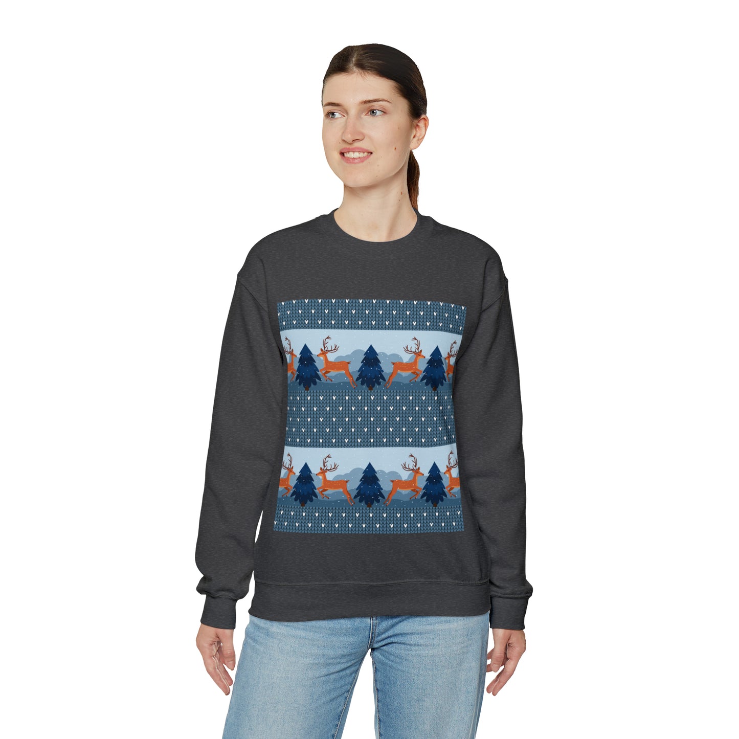 Unisex Heavy Blend™ Crewneck Christmas Ugly Sweatshirt22