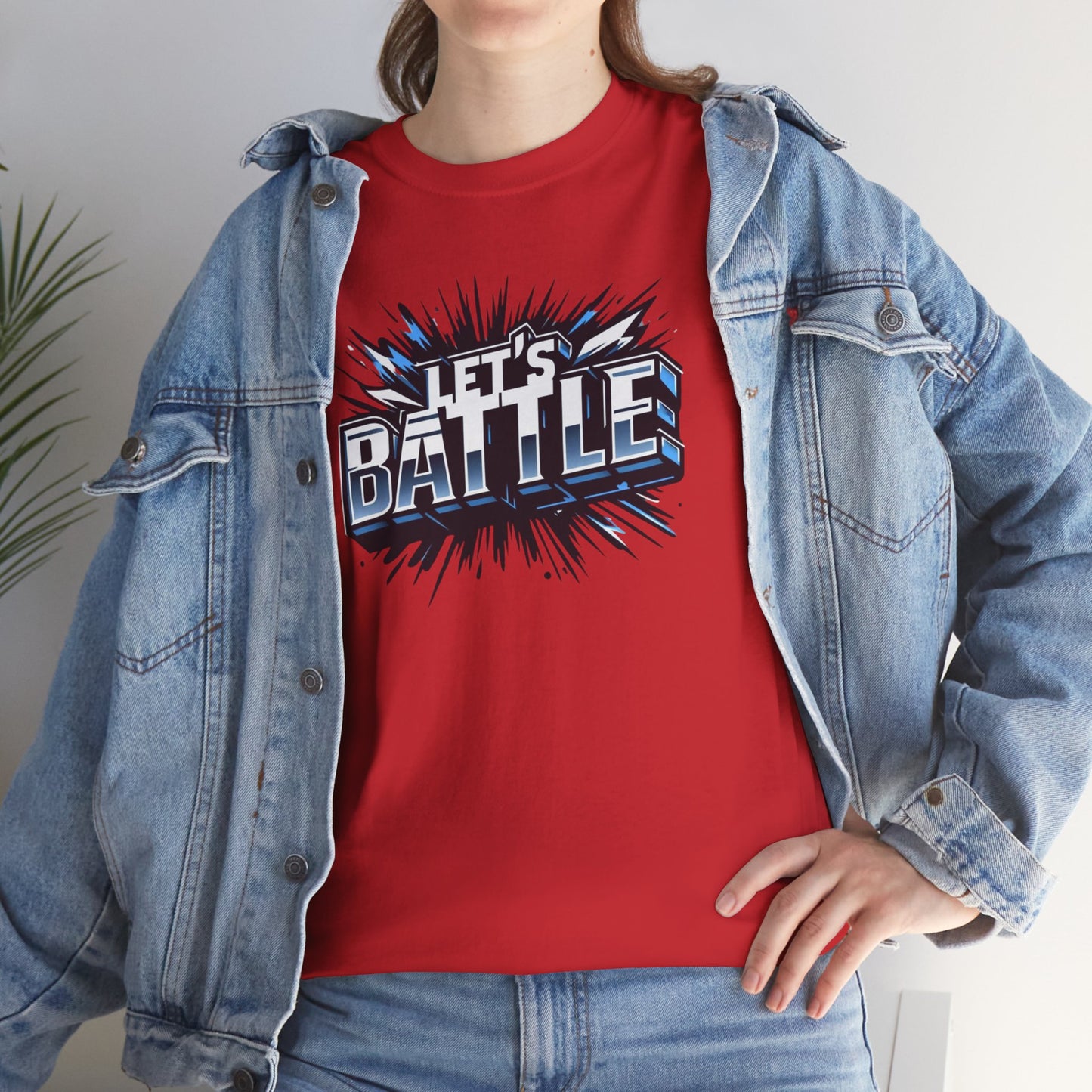 Heavy Cotton Tshirt for Male and Female Lets Battle