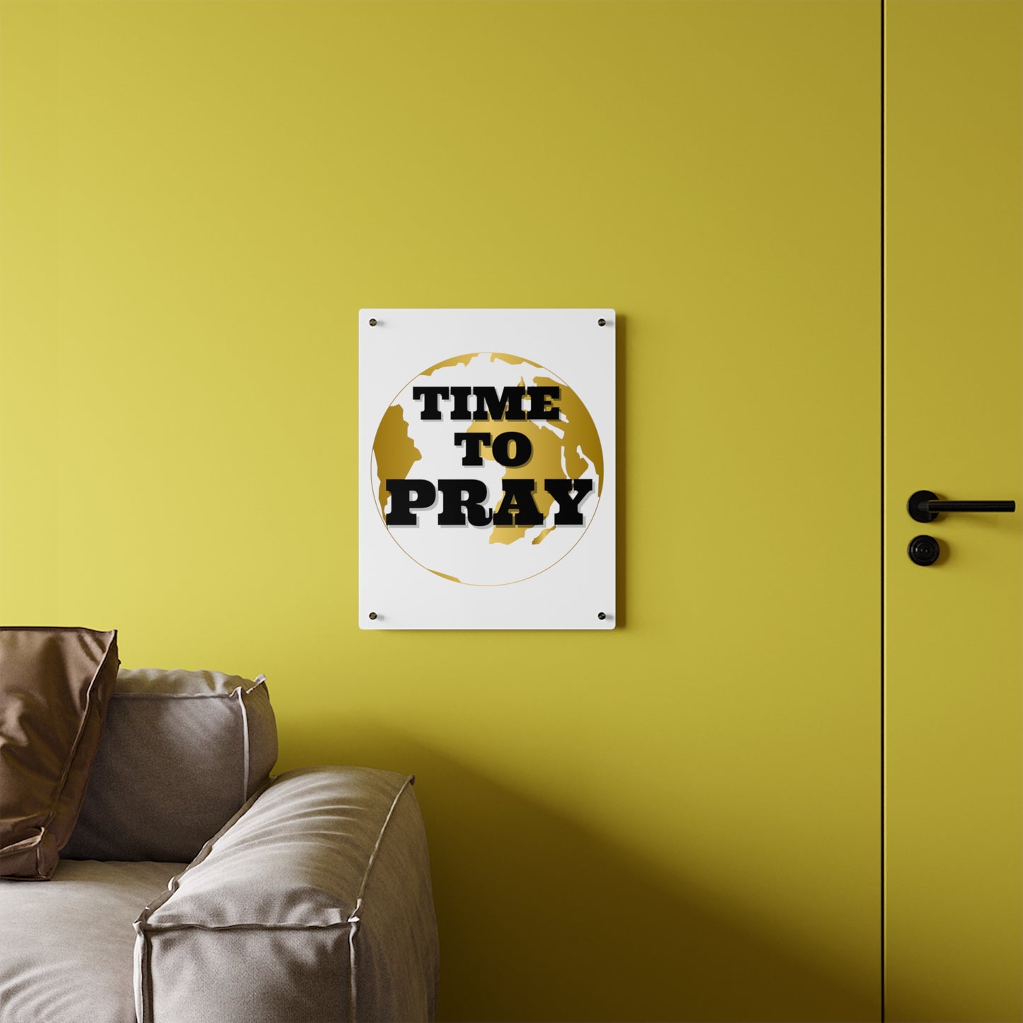 Acrylic Wall Art Panels Time to Pray Design