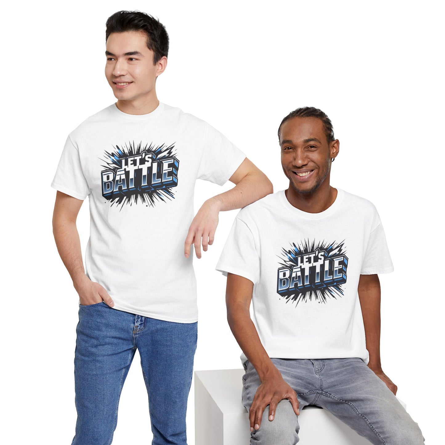 Heavy Cotton Tshirt for Male and Female Lets Battle