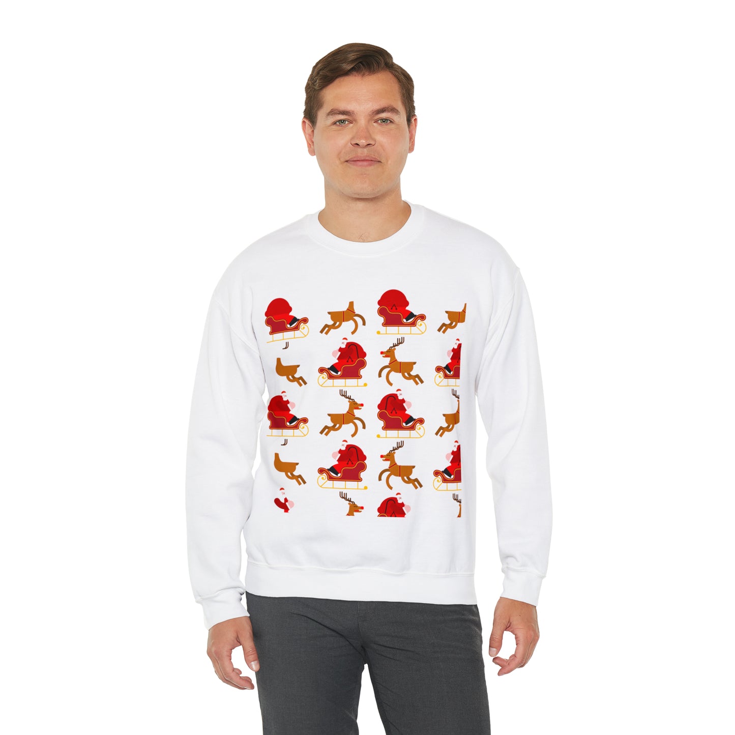 Unisex Heavy Blend™ Crewneck Christmas Ugly Sweatshirt23