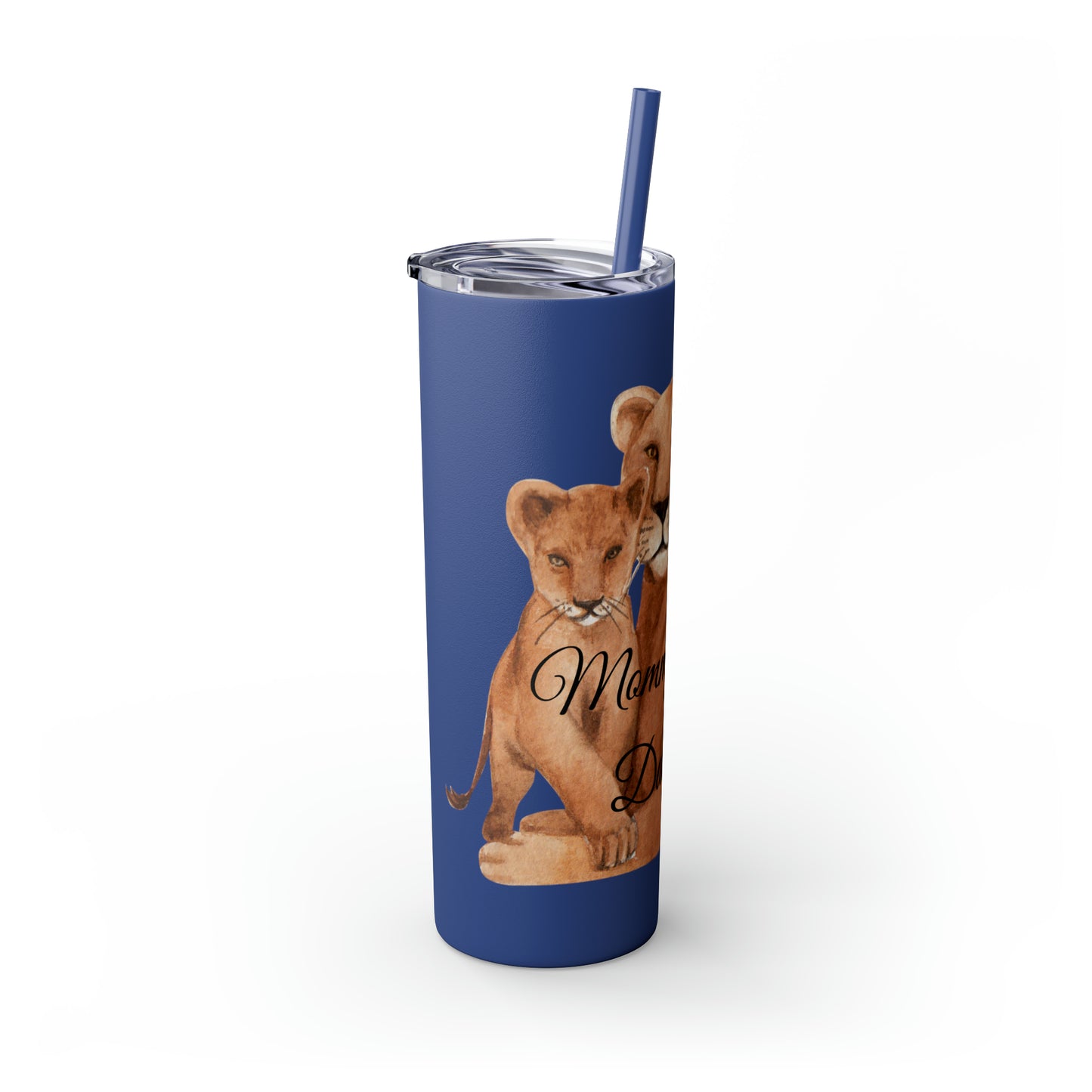 Skinny Tumbler with Straw 20oz - Lion