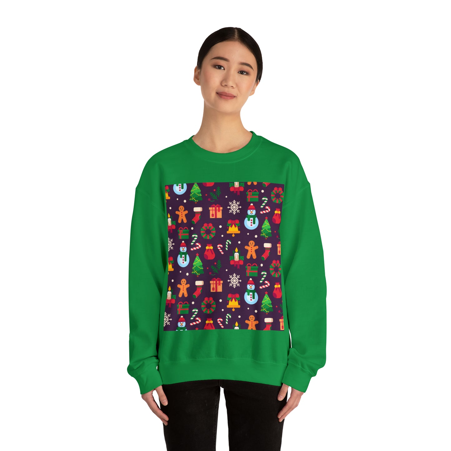 Unisex Heavy Blend™ Crewneck Christmas Ugly Sweatshirt10