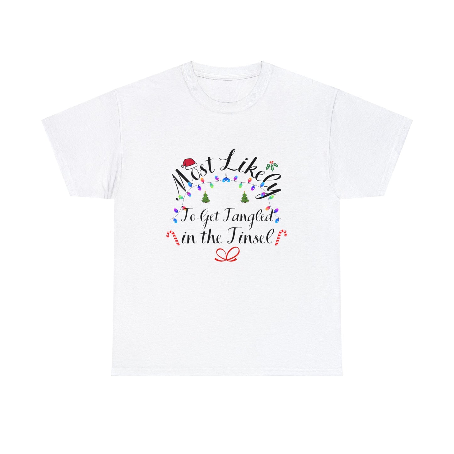 Christmas Ugly Tees Unisex Heavy Cotton Tee in the Tinsel