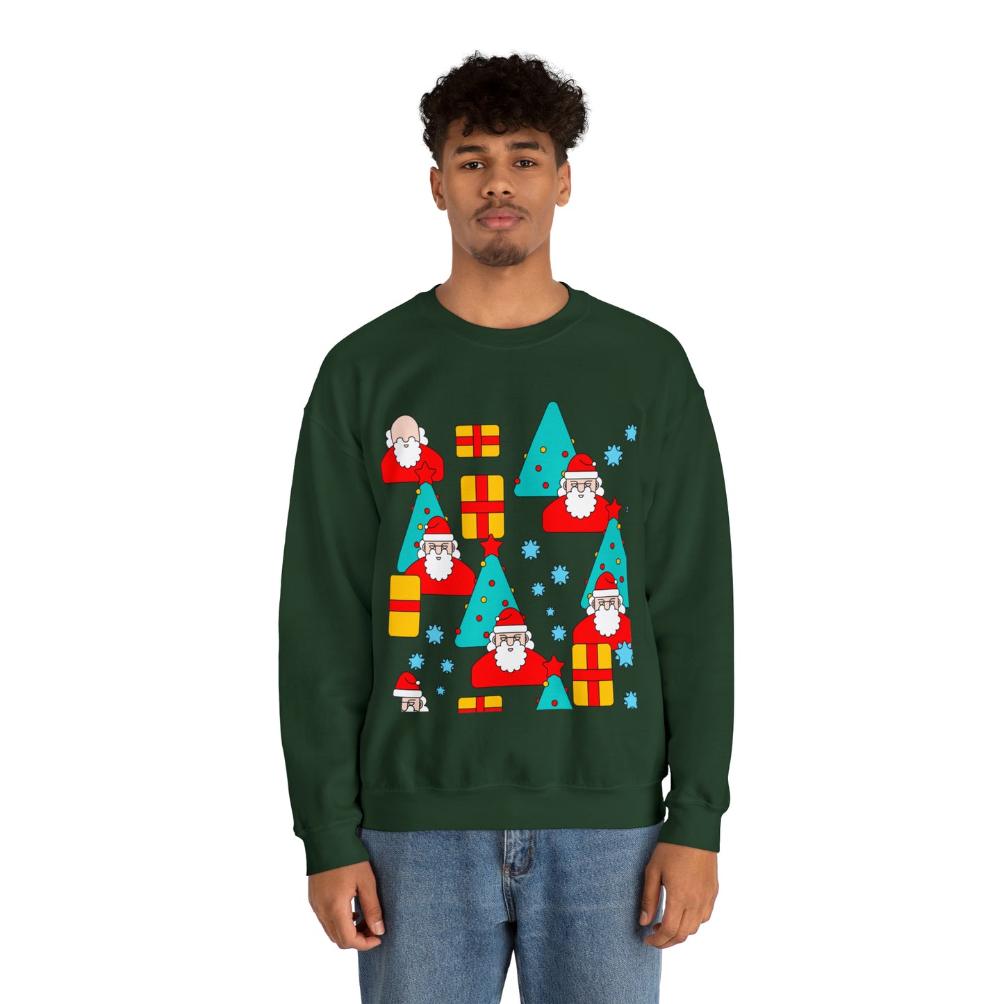 Unisex Heavy Blend™ Crewneck Christmas Ugly Sweatshirt20