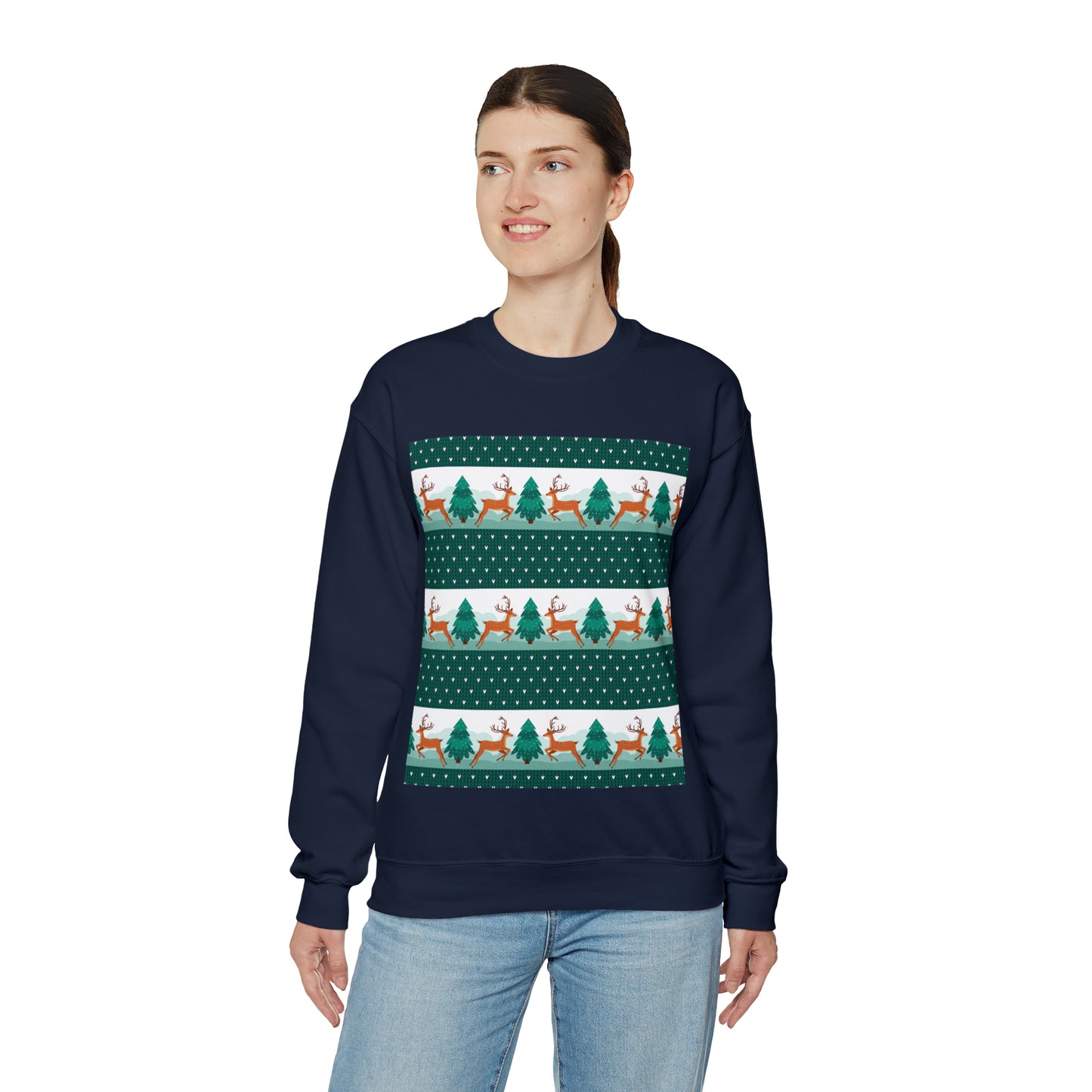 Unisex Heavy Blend™ Crewneck Christmas Ugly Sweatshirt3