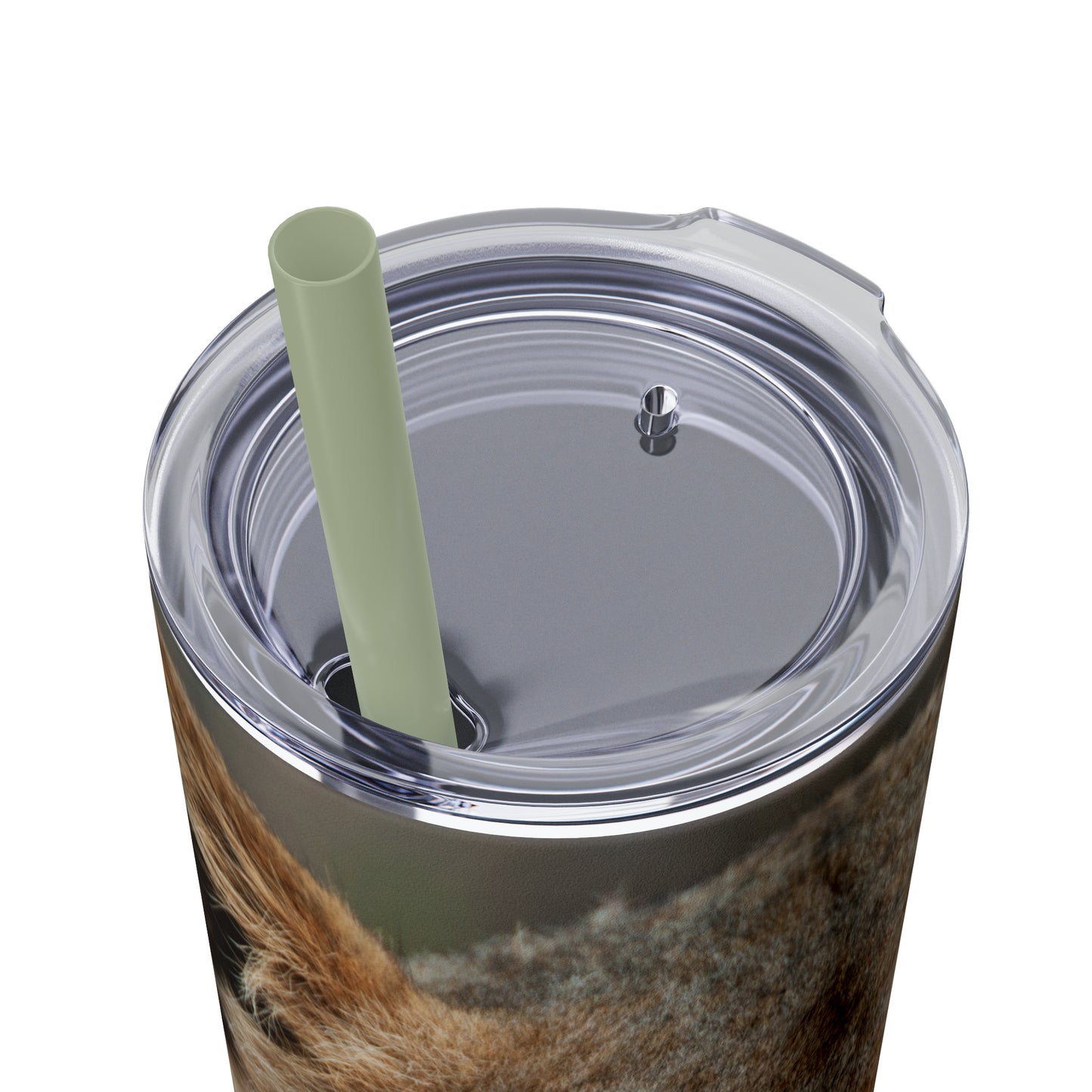 Skinny Tumbler with Straw Male Lion Edition, 20oz