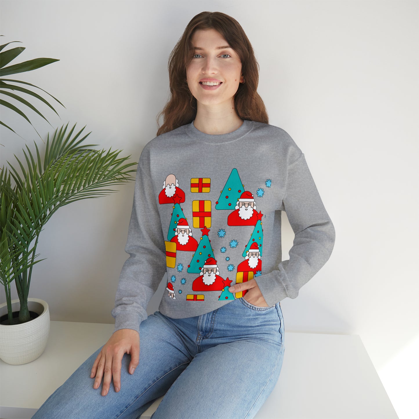 Unisex Heavy Blend™ Crewneck Christmas Ugly Sweatshirt20