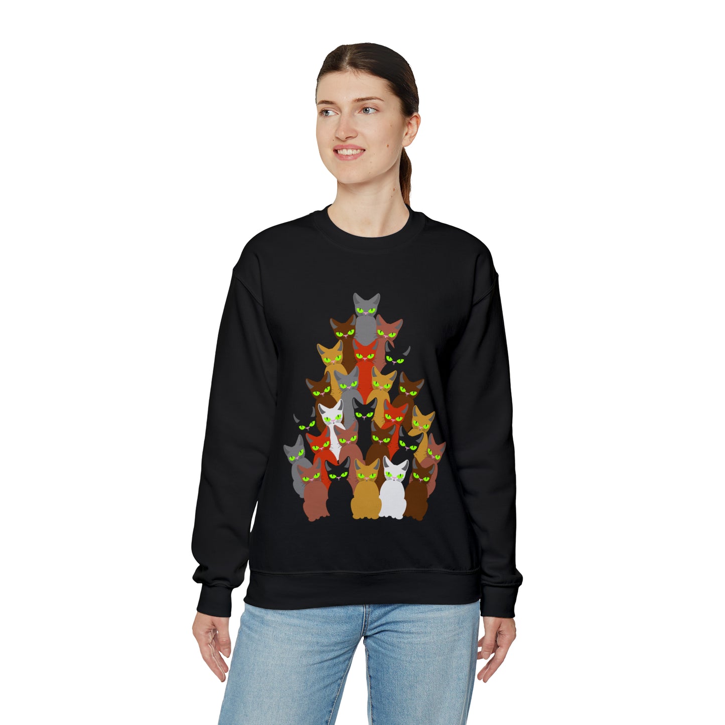 Unisex Heavy Blend™ Crewneck Christmas Ugly Sweatshirt12