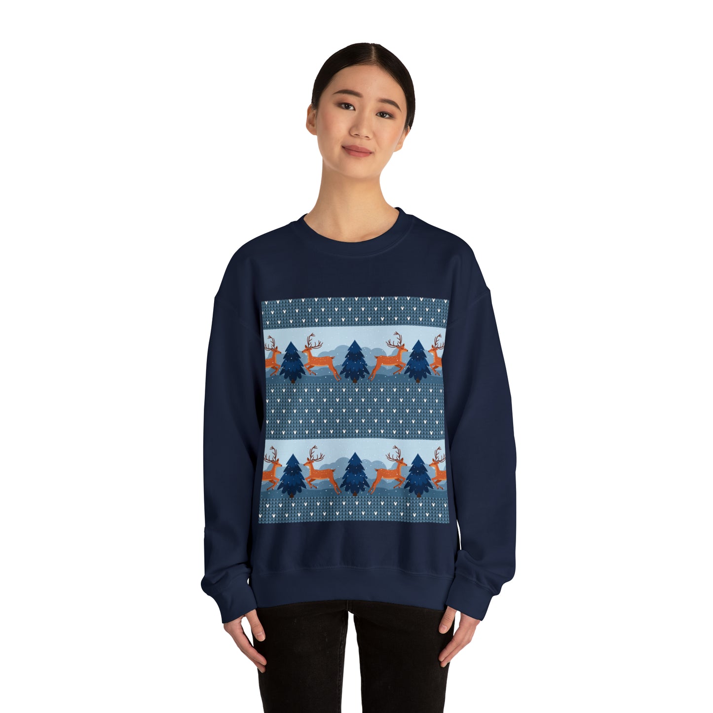 Unisex Heavy Blend™ Crewneck Christmas Ugly Sweatshirt22