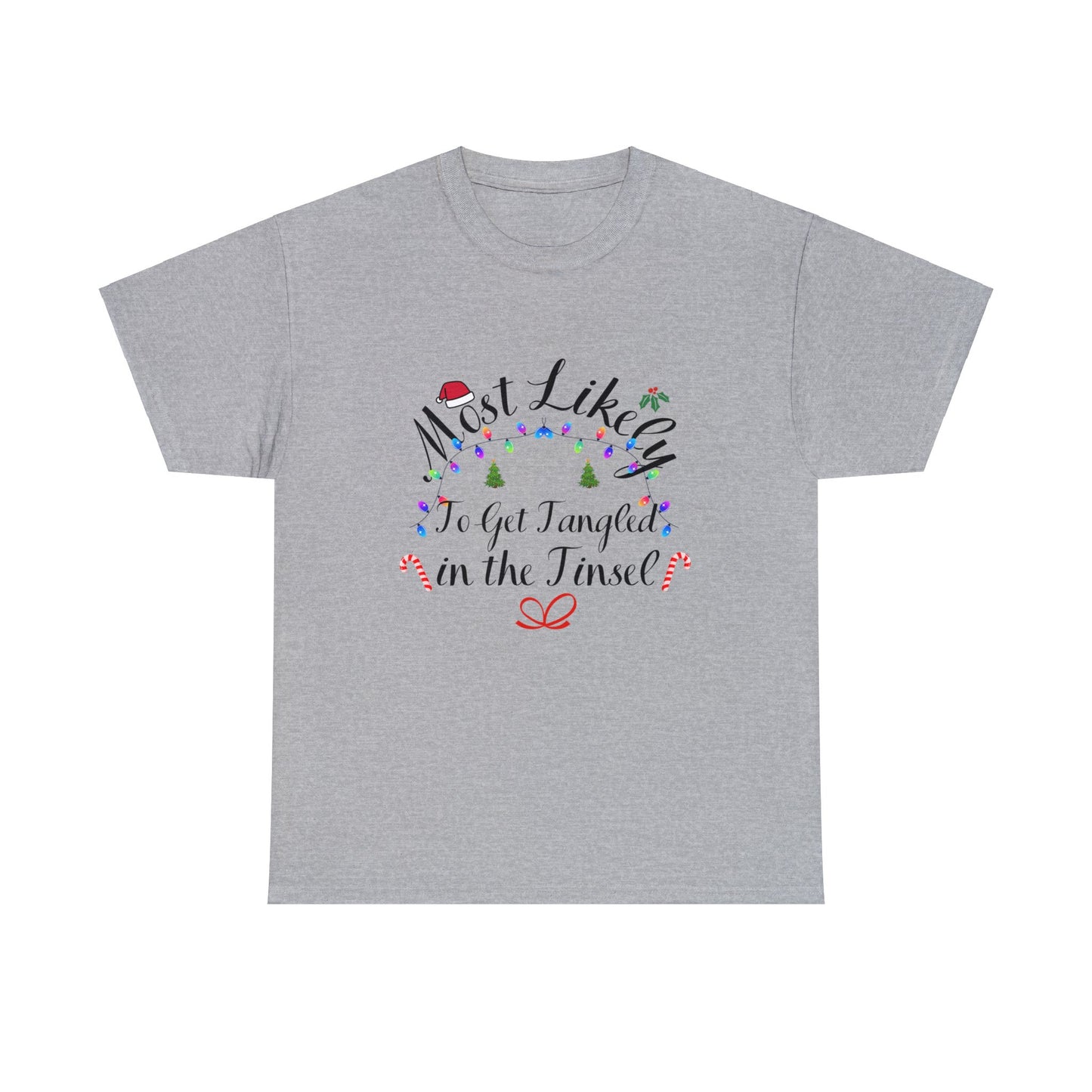 Christmas Ugly Tees Unisex Heavy Cotton Tee in the Tinsel