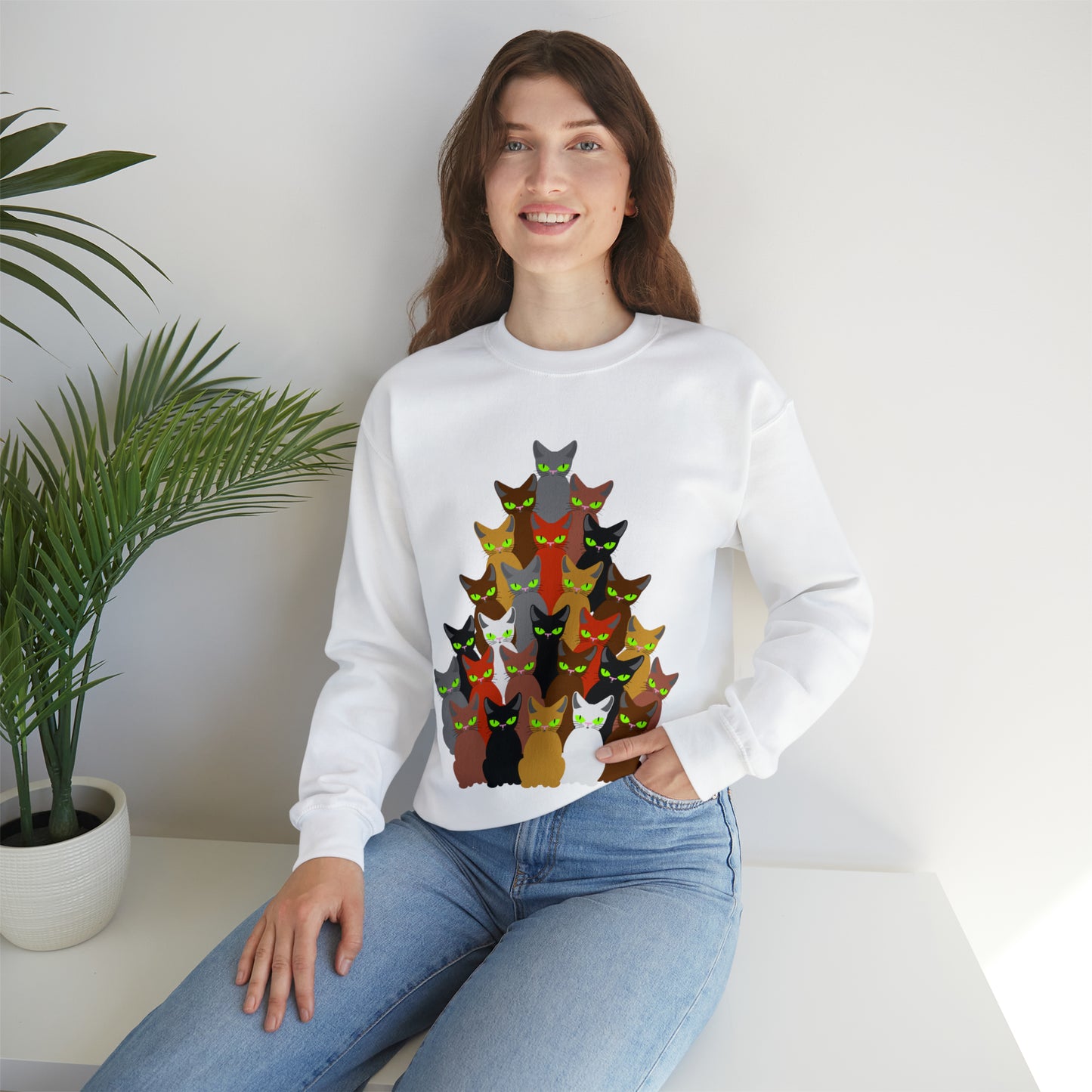 Unisex Heavy Blend™ Crewneck Christmas Ugly Sweatshirt12