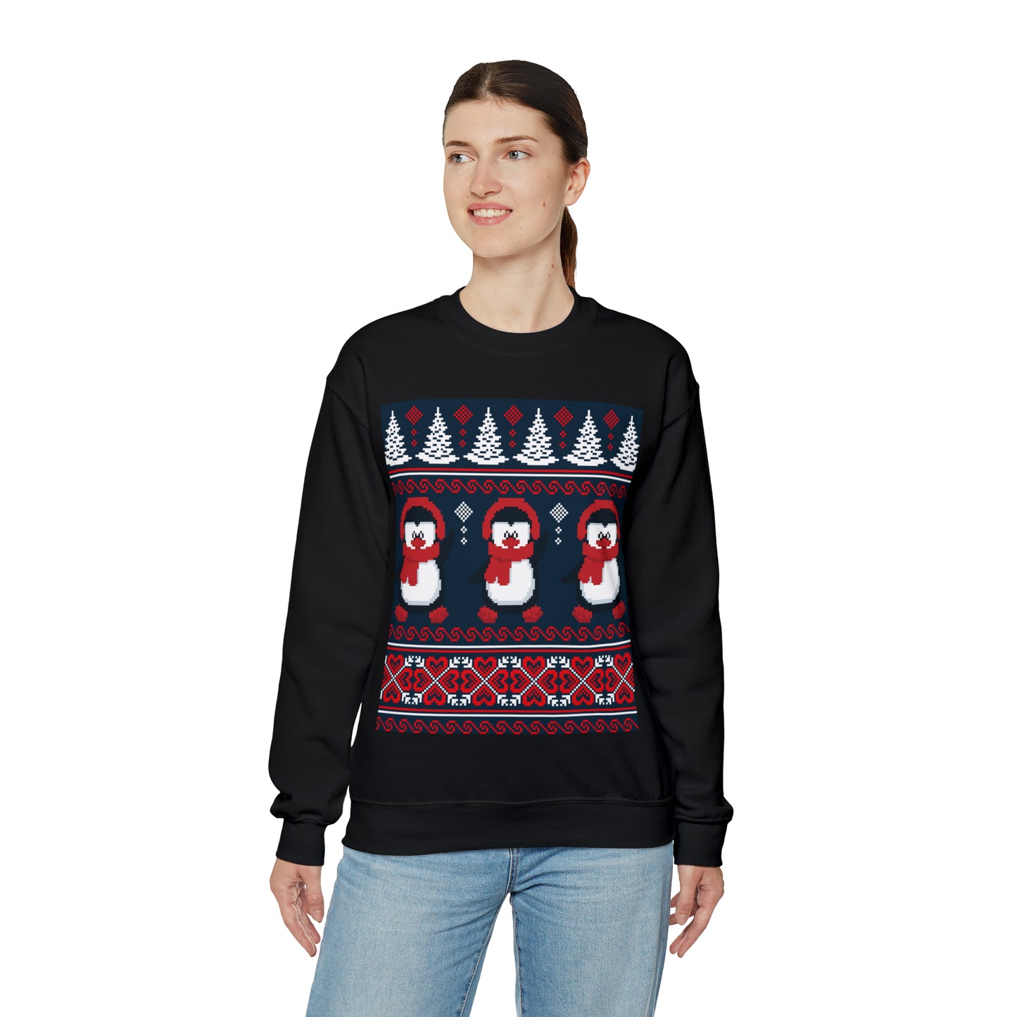 Unisex Heavy Blend™ Crewneck Christmas Ugly Sweatshirt16