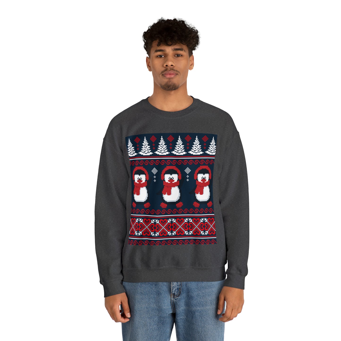 Unisex Heavy Blend™ Crewneck Christmas Ugly Sweatshirt16