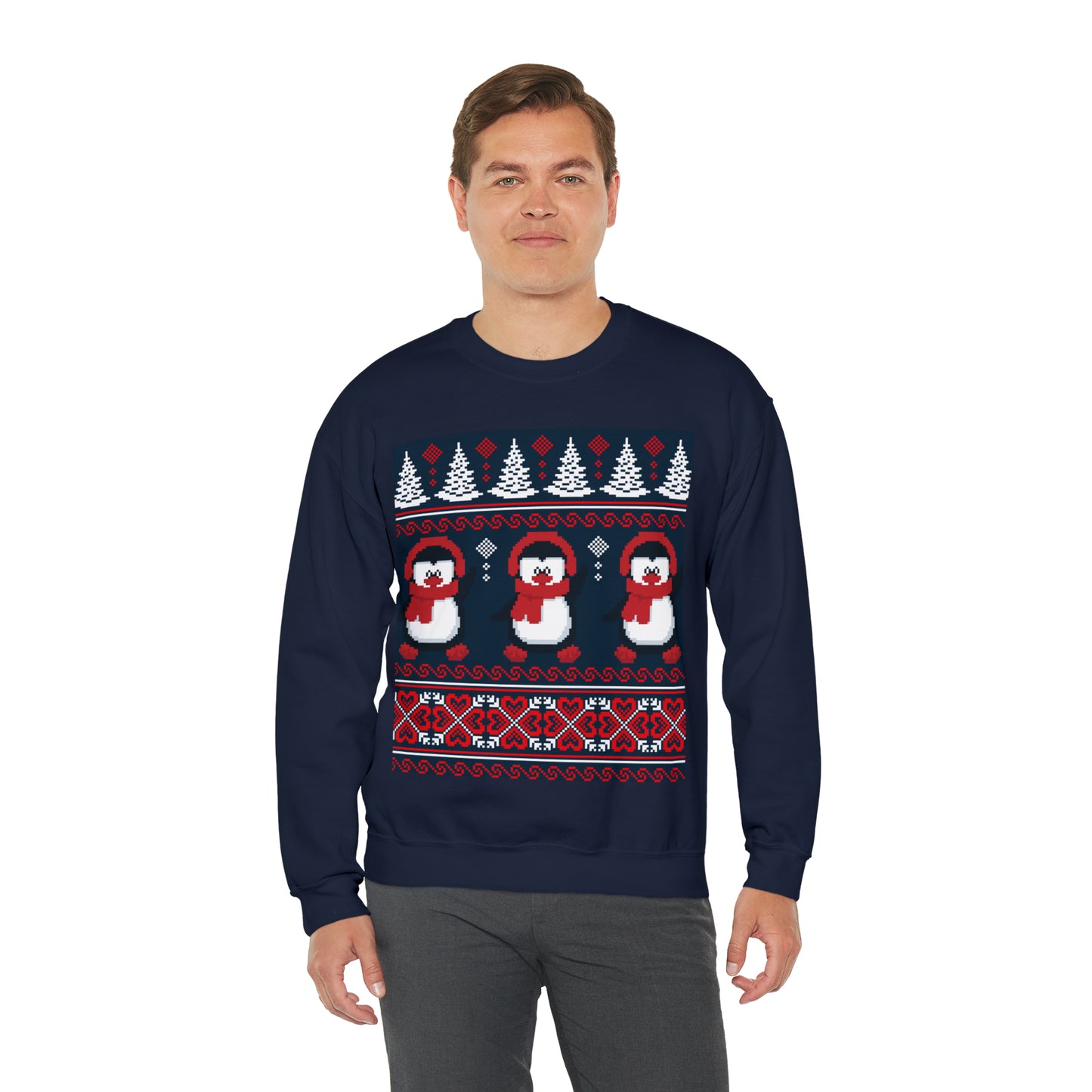 Unisex Heavy Blend™ Crewneck Christmas Ugly Sweatshirt16