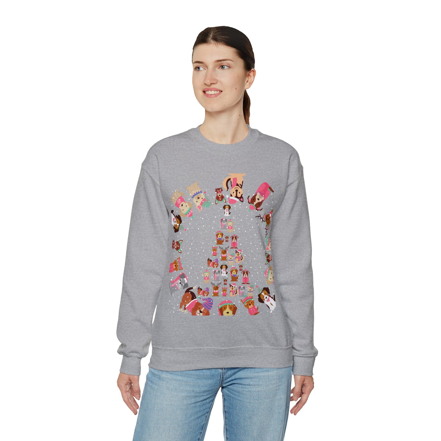 Unisex Heavy Blend™ Crewneck Christmas Ugly Sweatshirt6