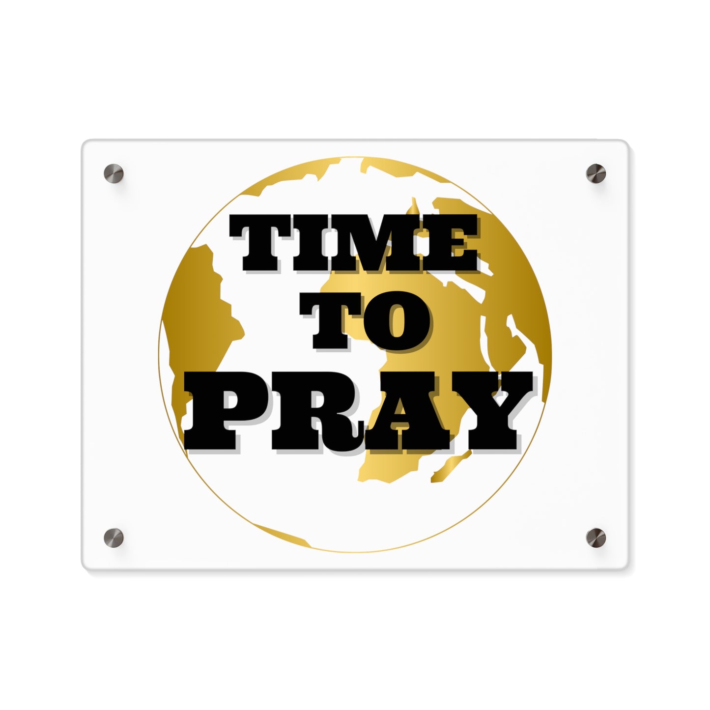 Acrylic Wall Art Panels Time to Pray Design