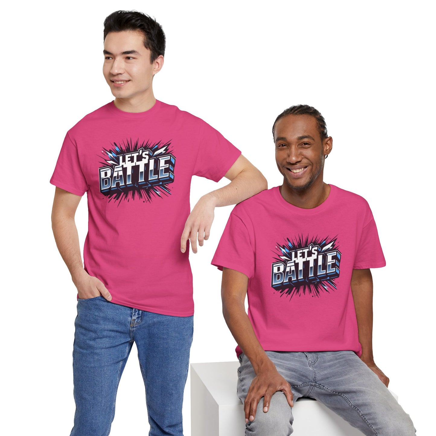 Heavy Cotton Tshirt for Male and Female Lets Battle