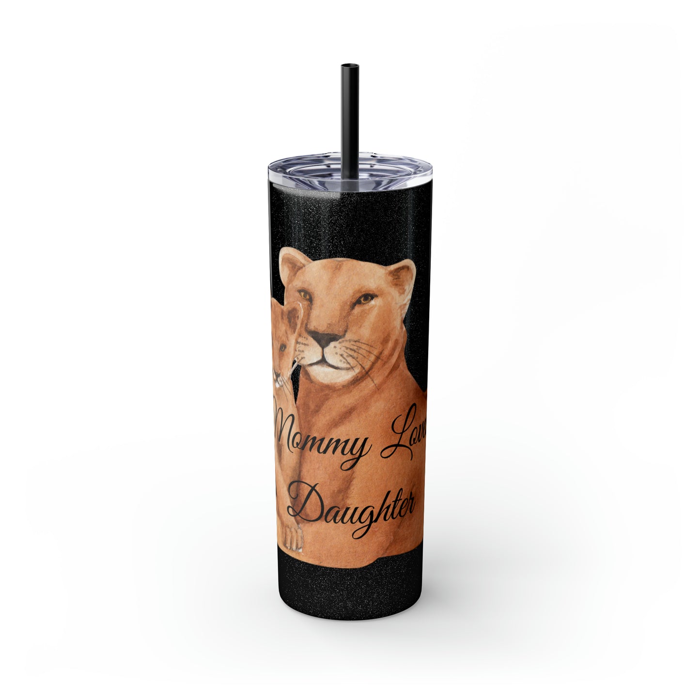 Skinny Tumbler with Straw 20oz - Lion