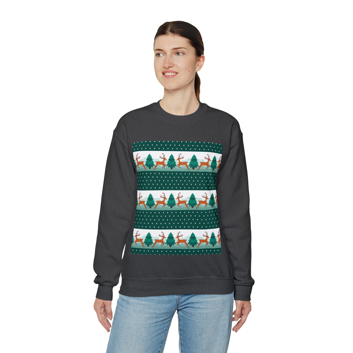 Unisex Heavy Blend™ Crewneck Christmas Ugly Sweatshirt3