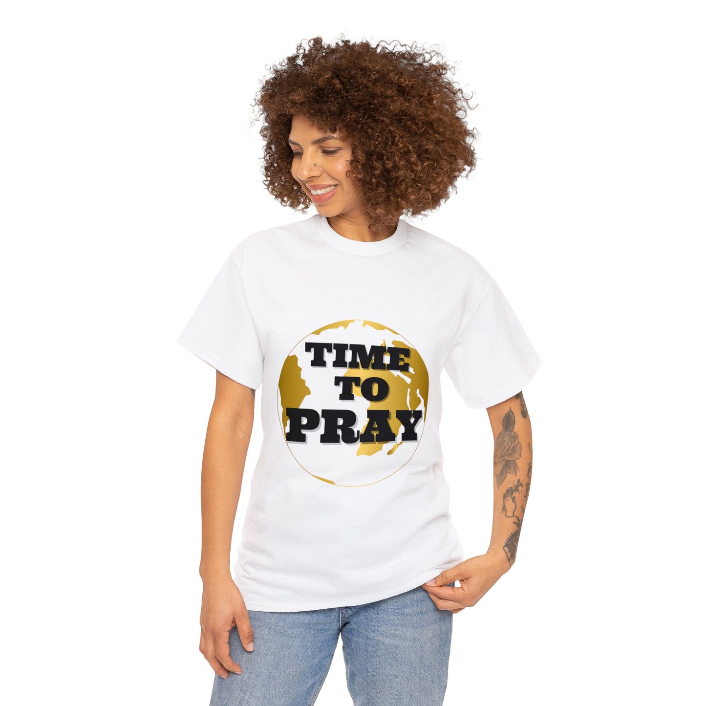 Unisex Heavy Cotton Tee Time to Pray Tee