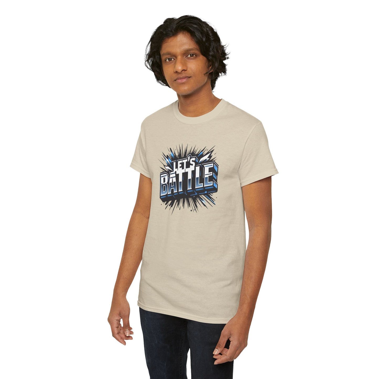 Heavy Cotton Tshirt for Male and Female Lets Battle