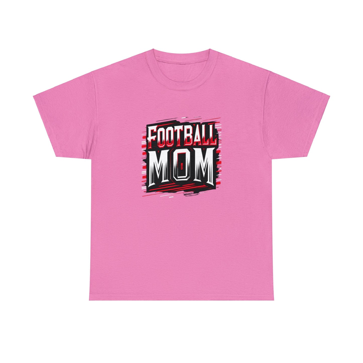 Football Mom Red and White Design Unisex Heavy Cotton Tee