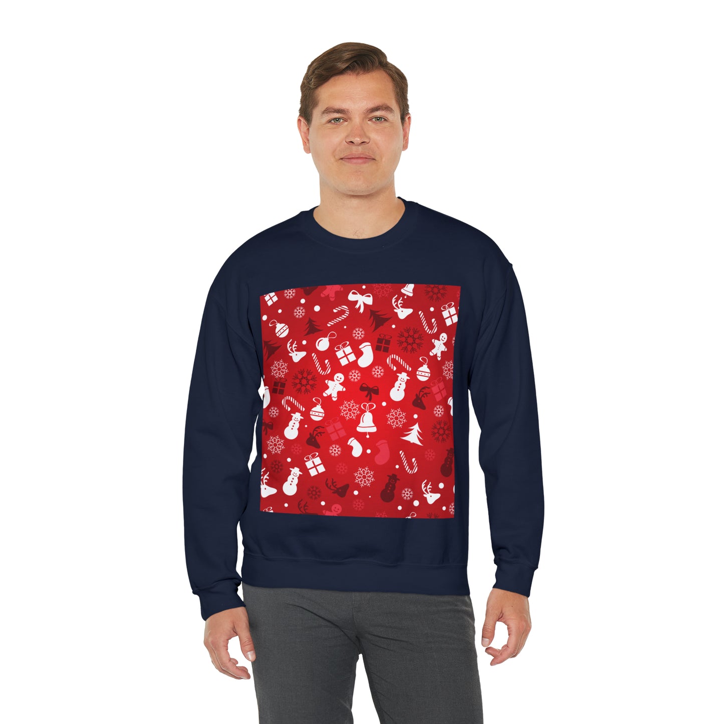 Unisex Heavy Blend™ Crewneck Christmas Ugly Sweatshirt4