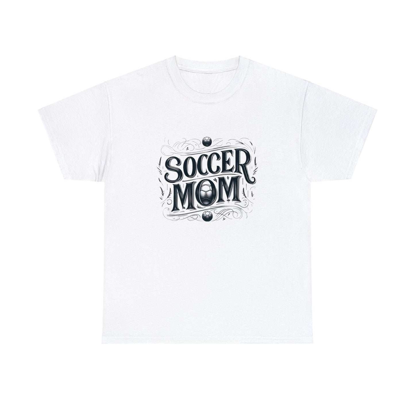 Soccer Mom Black Design Unisex Heavy Cotton Tee