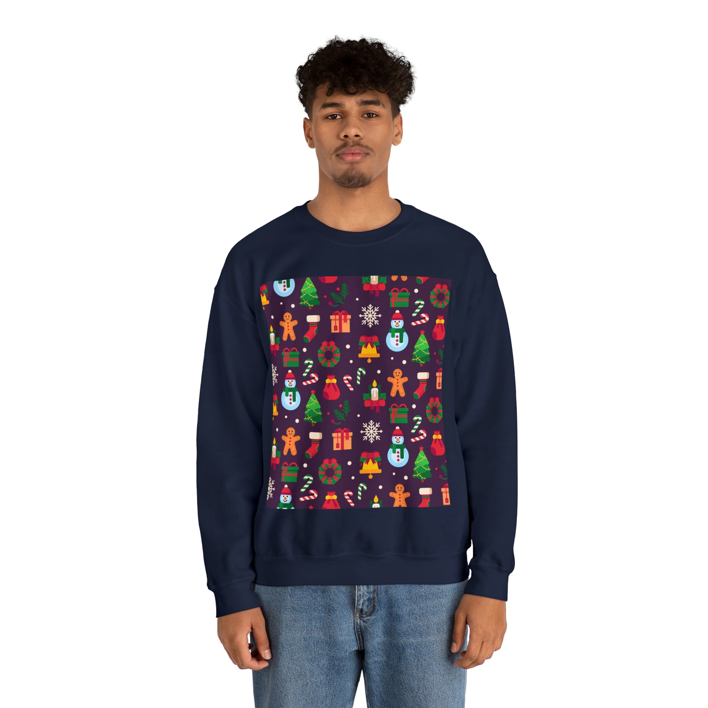 Unisex Heavy Blend™ Crewneck Christmas Ugly Sweatshirt10