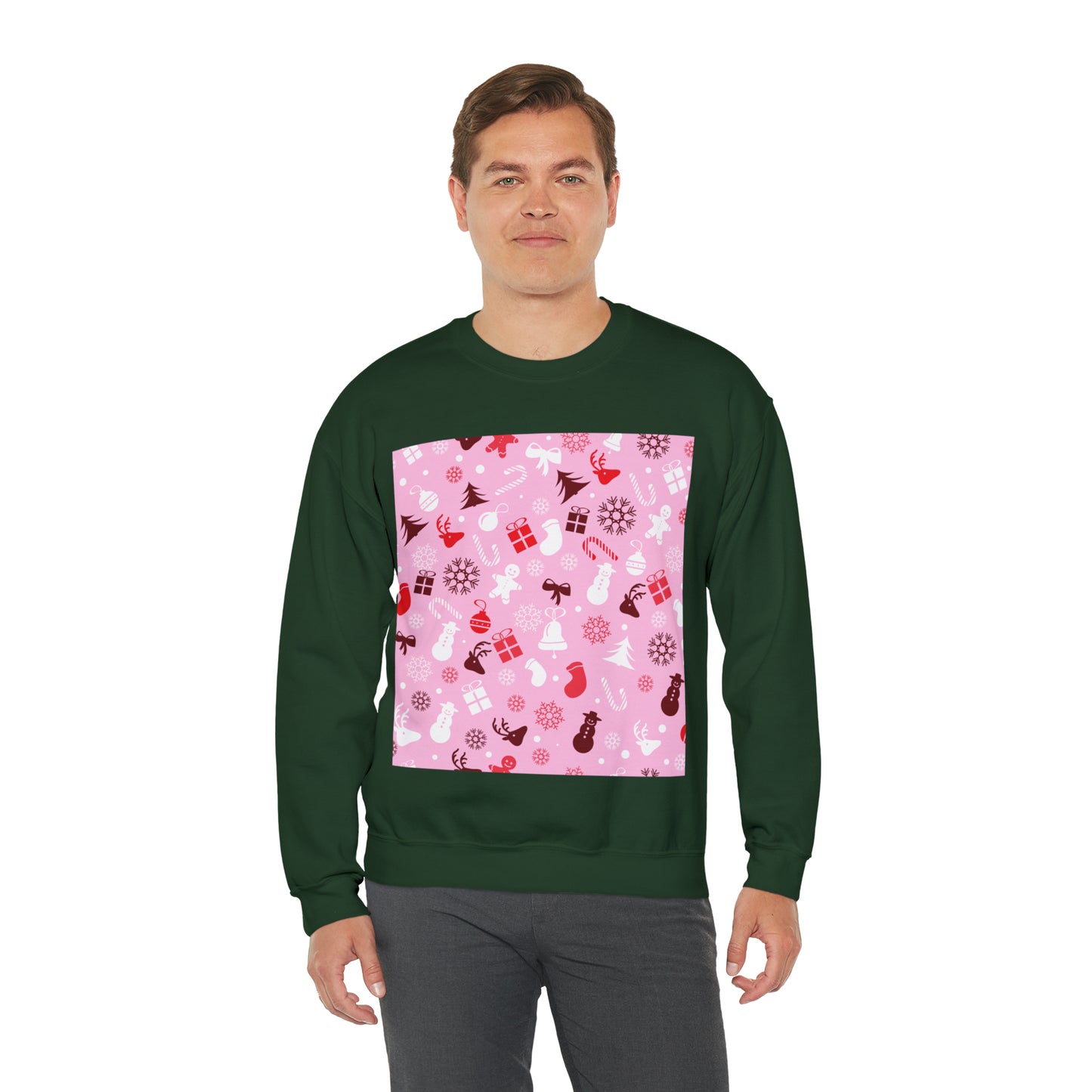 Unisex Heavy Blend™ Crewneck Christmas Ugly Sweatshirt19