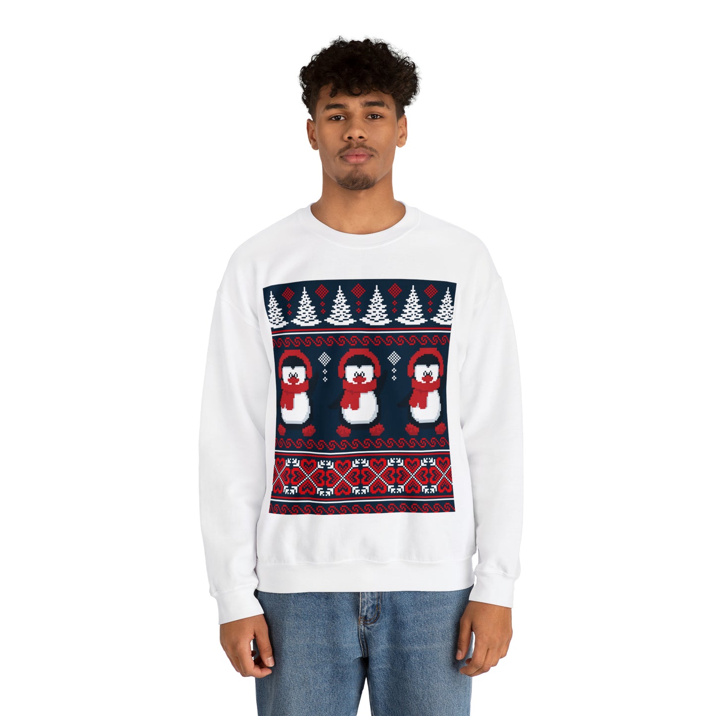 Unisex Heavy Blend™ Crewneck Christmas Ugly Sweatshirt16