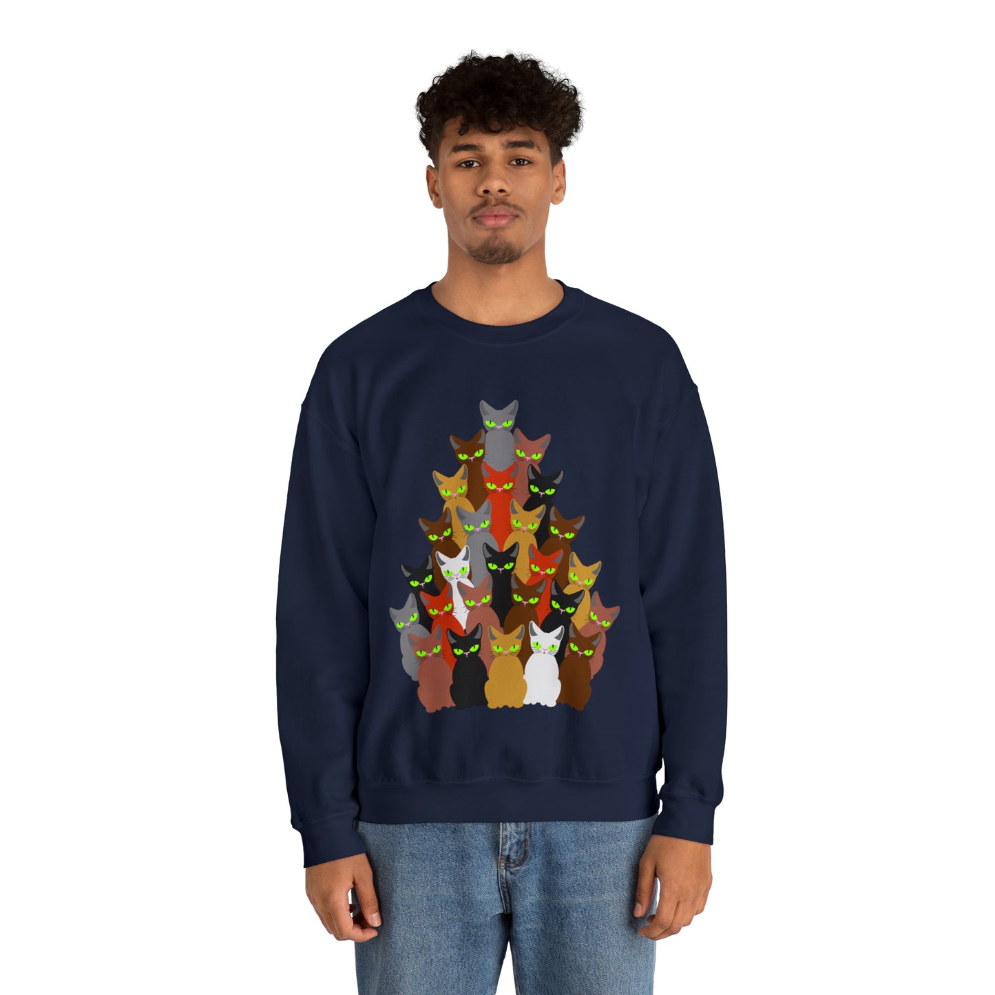 Unisex Heavy Blend™ Crewneck Christmas Ugly Sweatshirt12