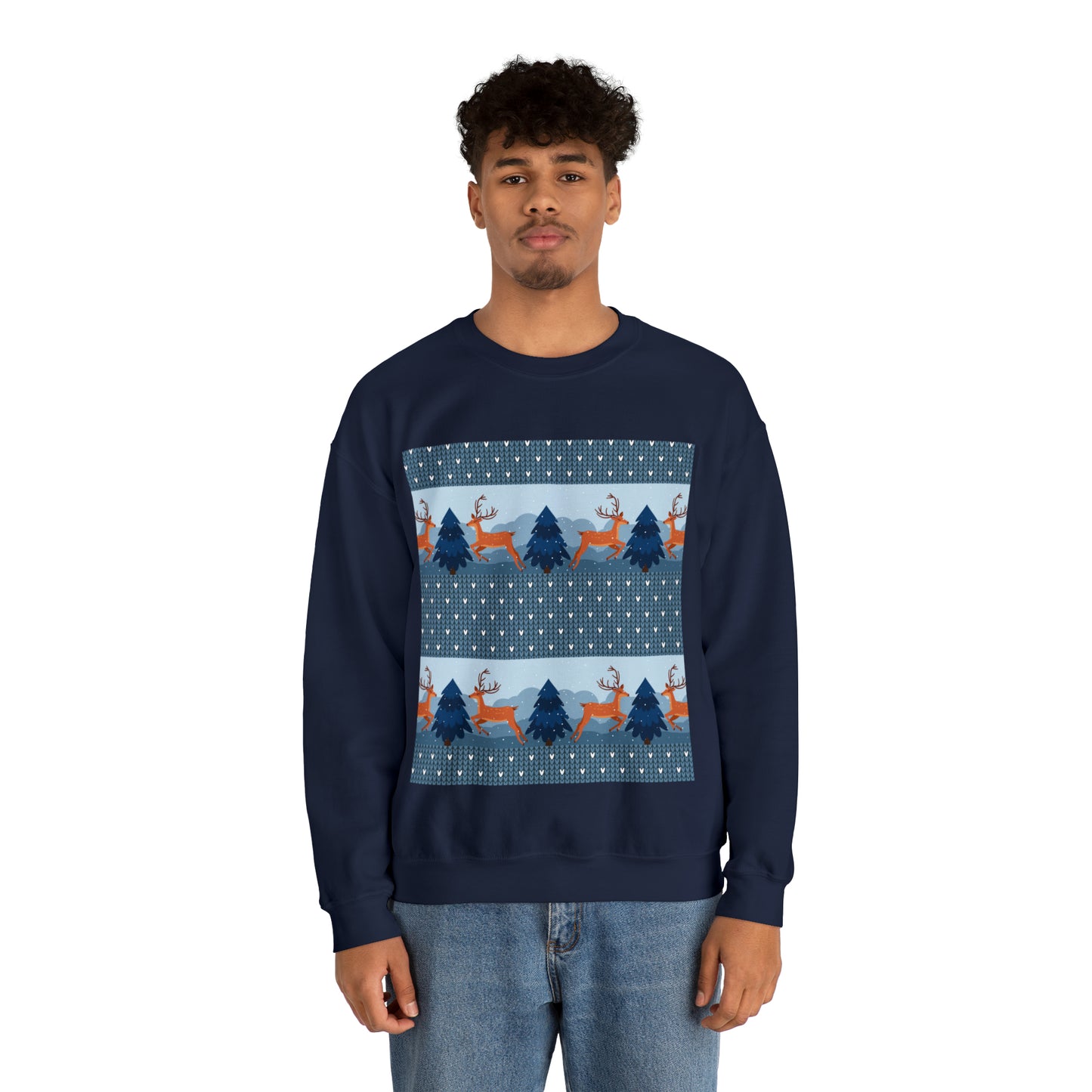 Unisex Heavy Blend™ Crewneck Christmas Ugly Sweatshirt22