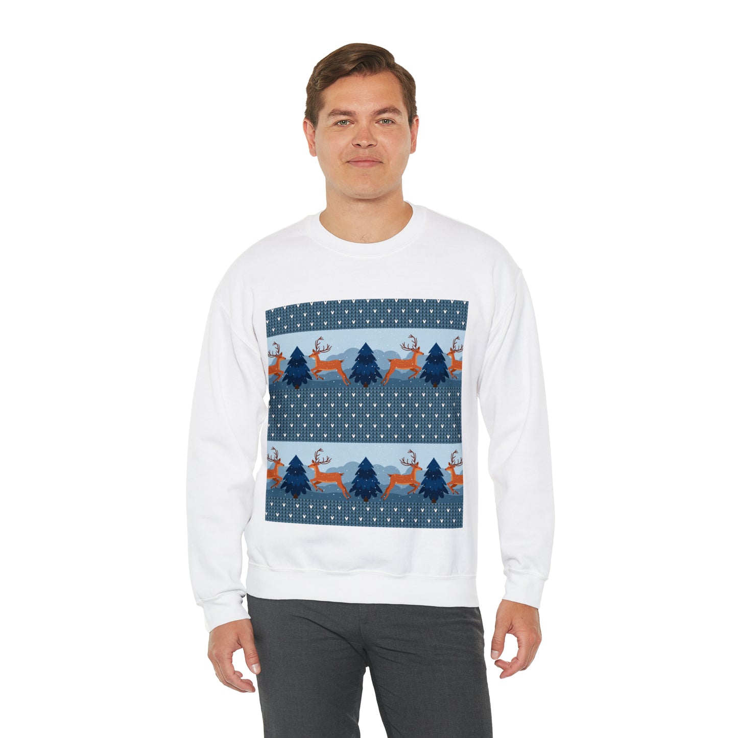 Unisex Heavy Blend™ Crewneck Christmas Ugly Sweatshirt22