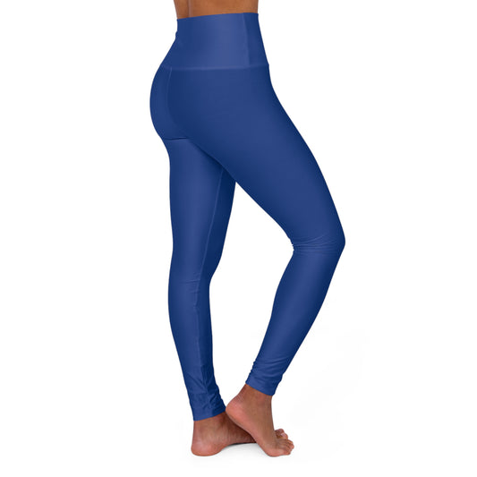 High Waisted Yoga Leggings for Women Blue