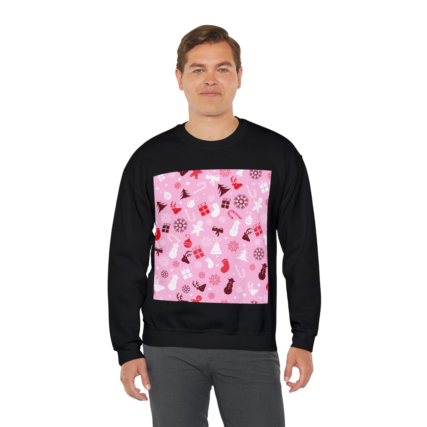 Unisex Heavy Blend™ Crewneck Christmas Ugly Sweatshirt19