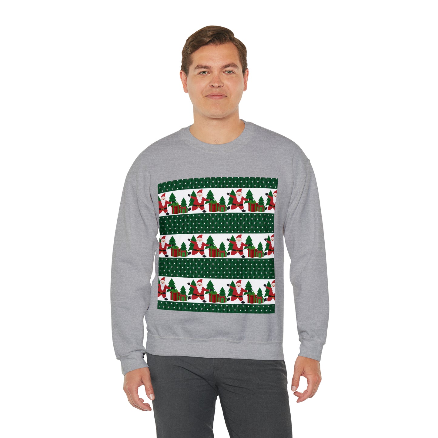 Unisex Heavy Blend™ Crewneck Christmas Ugly Sweatshirt21